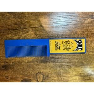 VINTAGE BLUE ZIGGY COMB  smile it's good for your complexion  79 UNIVERSAL PRESS